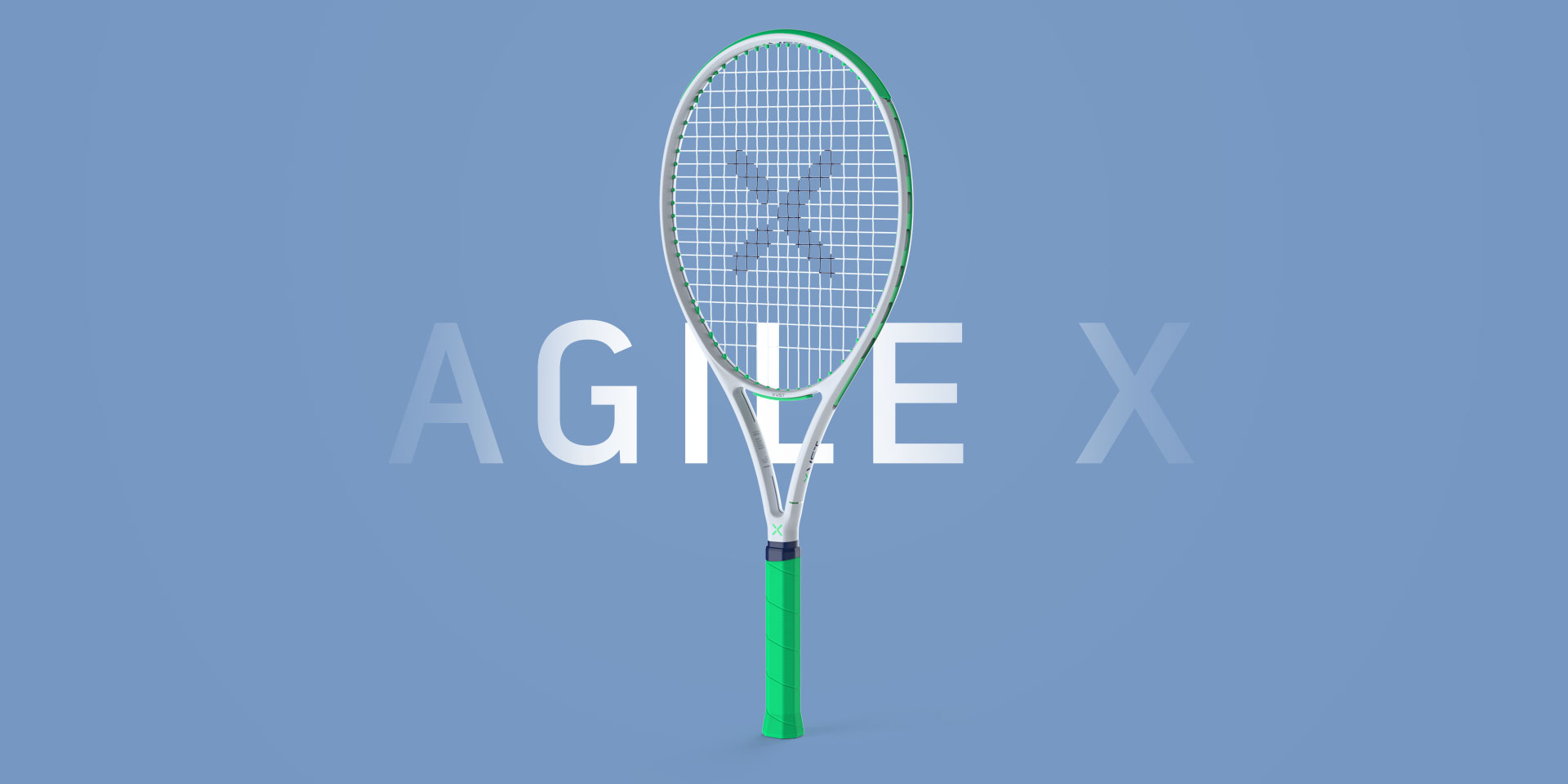 Agile X lightweight tennis racquet, MM Design X-VST